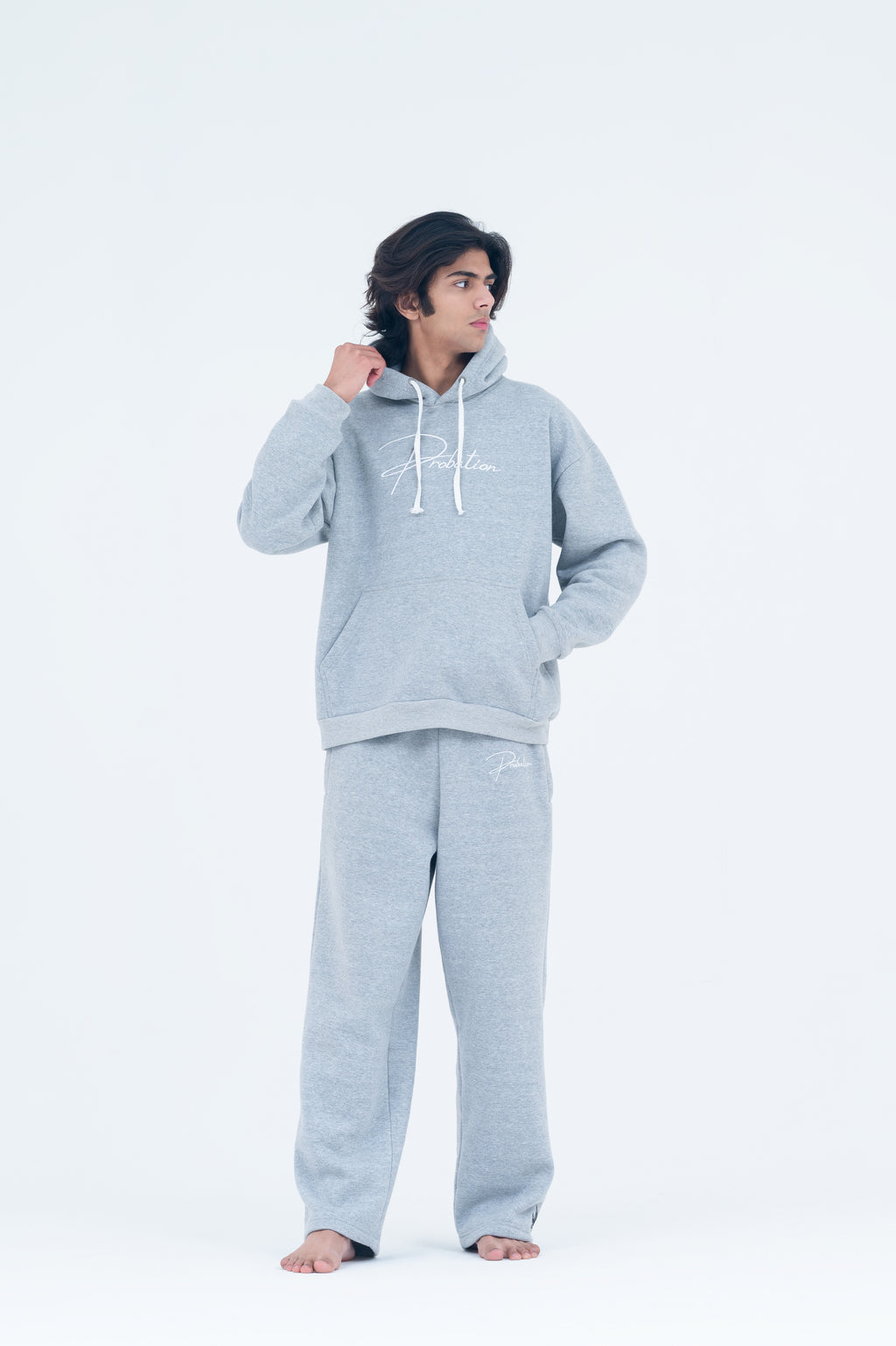 Gray Oversized Sweatsuit